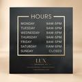 Business Hour Signs