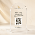 Custom Acrylic QR Table Signs